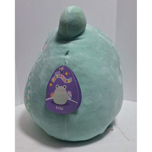 2022 KELLYTOY SQUISHMALLOWS 10" FRITZ THE FROG EASTER SPECIAL FLORAL PATTERN - Picture 2 of 7